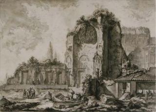 Giovanni Battista Piranesi - Vedute di Roma: Two Plates