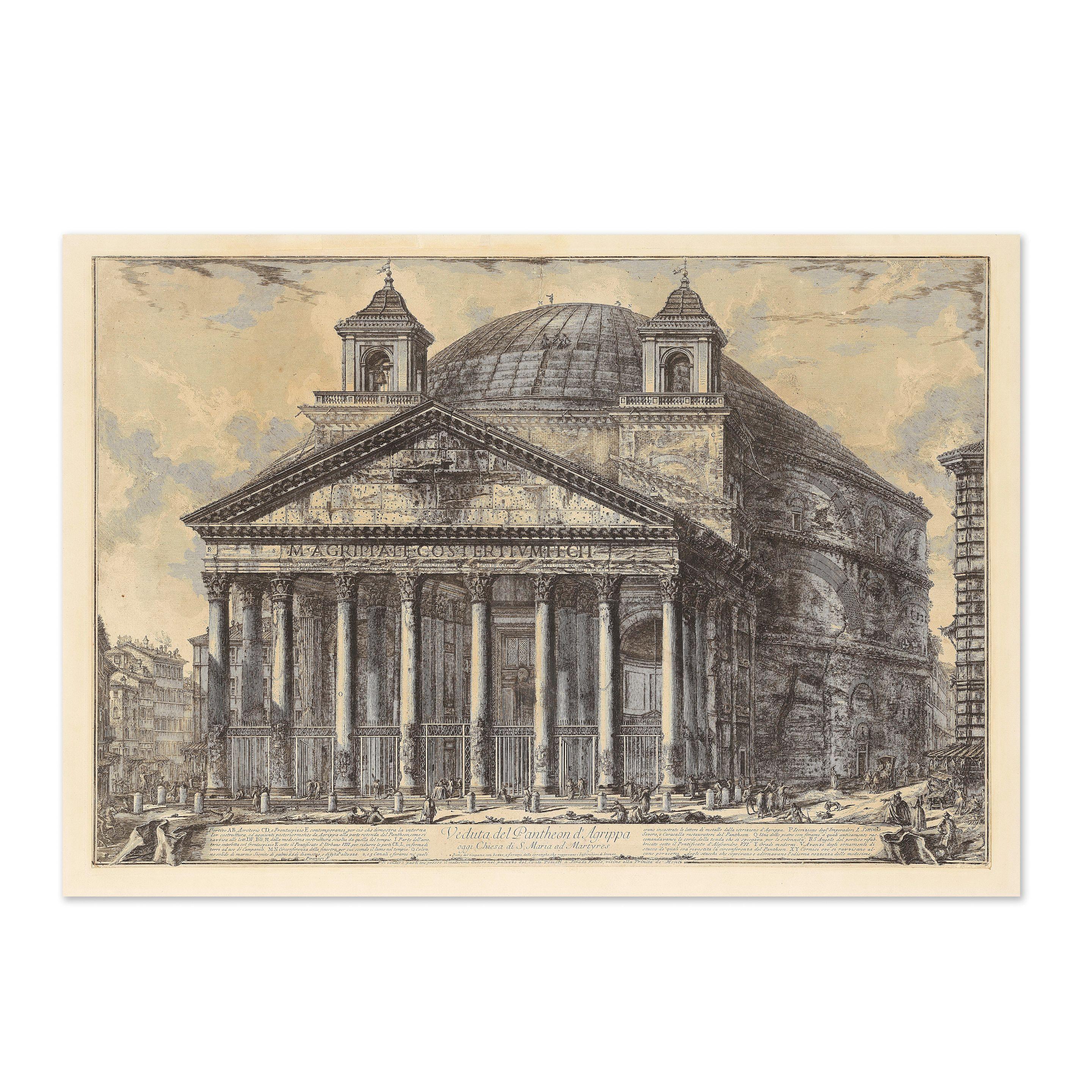 Giovanni Battista Piranesi - Vue du Panthéon d\'Agrippa, 1761