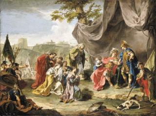 Giovanni Battista Pittoni - The Family Of Darius Before Alexander