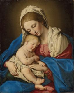 Giovanni Battista Salvi, Called Sassoferrato - Madonna and Child