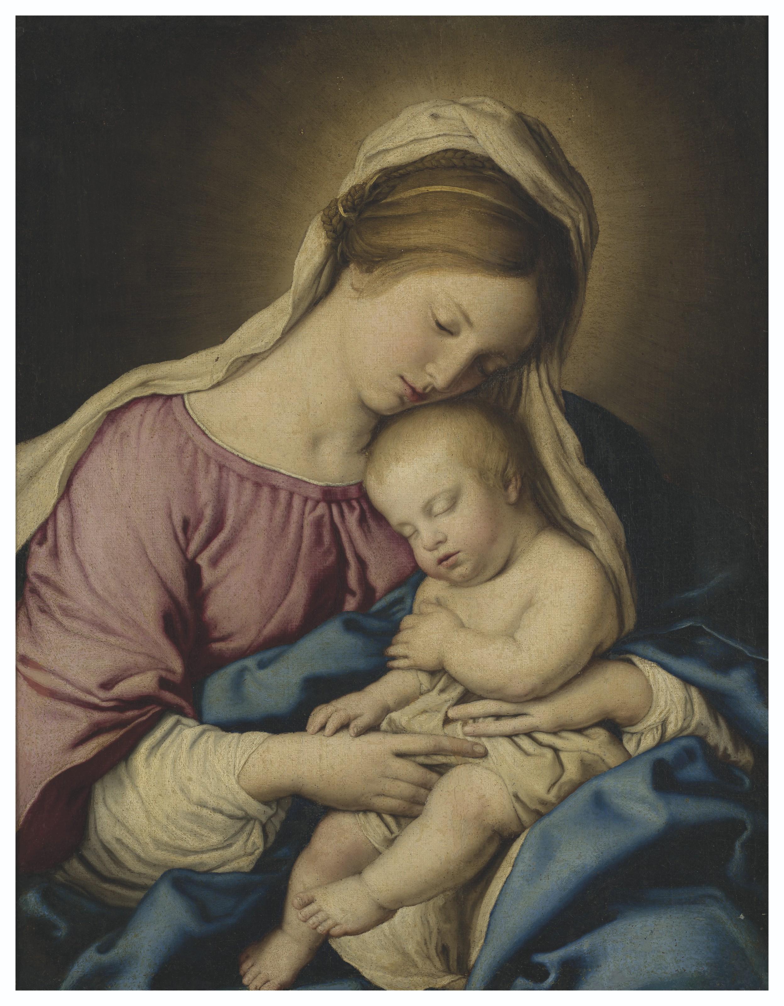 Giovanni Battista Salvi Da Sassoferrato - Vierge à l\'Enfant
