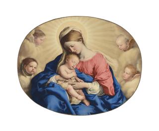 Giovanni Battista Salvi - The Madonna and Child with angels
