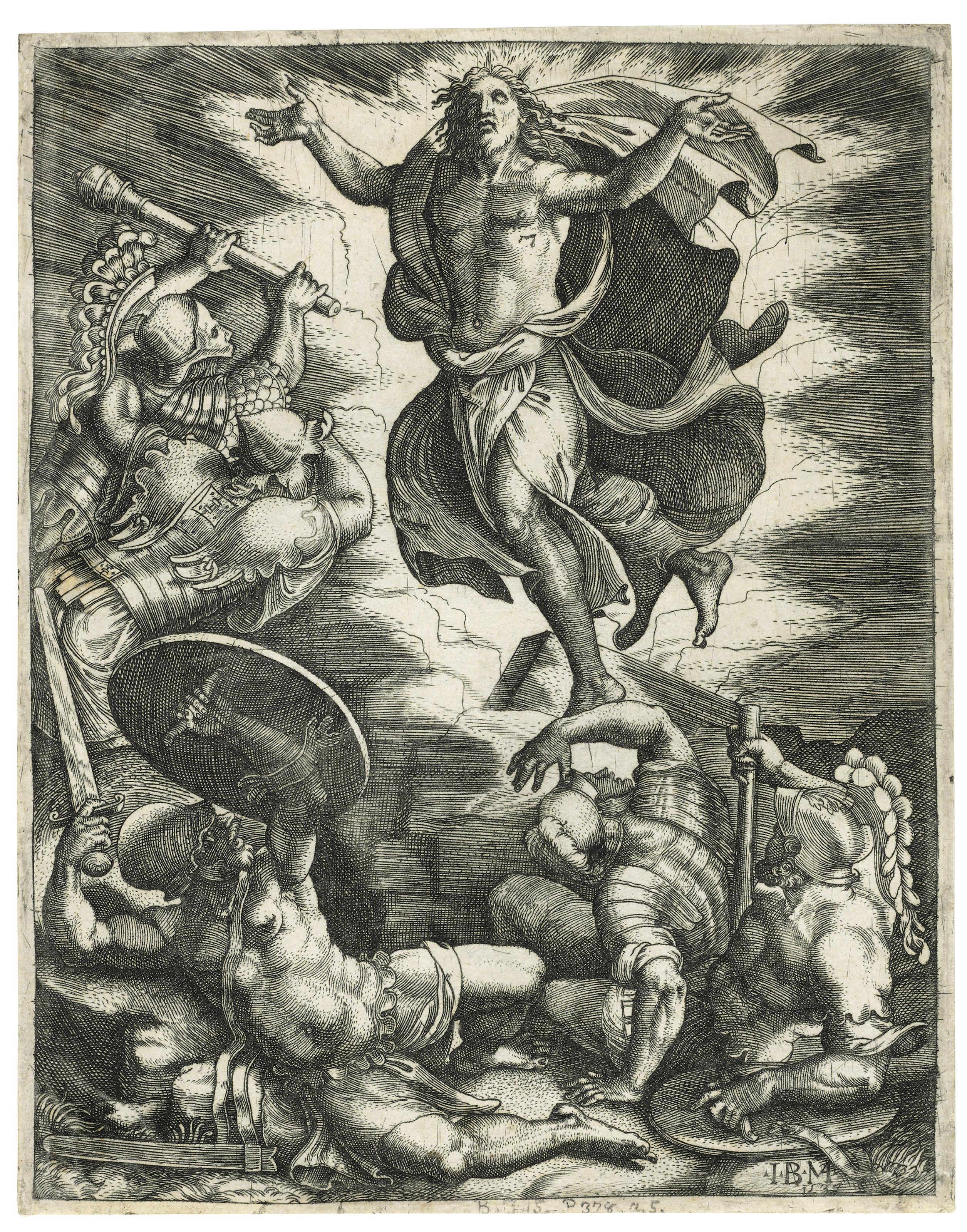 Giovanni Battista Scultori - The Resurrection