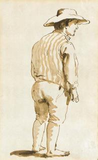 Giovanni Battista Tiepolo - A man seen from behind in a hat