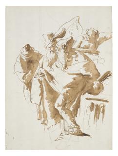 Giovanni Battista Tiepolo - An angel addressing the three Magi