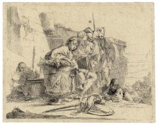 Giovanni Battista Tiepolo - Eight Plates from: Vari Capricci (de Vesme 3-5, 7-11; Rizzi 29-31, 33-37)