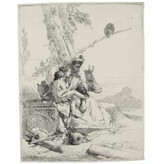 Giovanni Battista Tiepolo - La Famiglia Del Contadino Orientale (Rizzi 18)