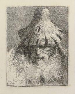 Giovanni Battista Tiepolo - Old Man with Conical Hat (D.V. 171; R. 215)