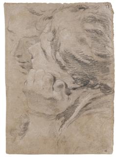 Giovanni Battista Tiepolo - Recto: A Study Of Two Male Heads Verso: Head Of A Young Man