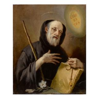 Giovanni Battista Tiepolo - St. Francis Of Paola Holding A Rosary, Book, And Staff