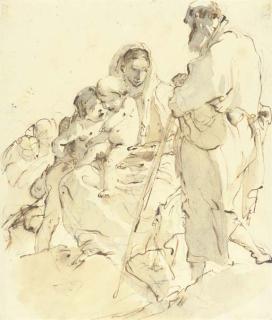 Giovanni Battista Tiepolo - The Holy Family with the Infant Baptist