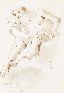 Giovanni Battista Tiepolo - Time embracing Beauty