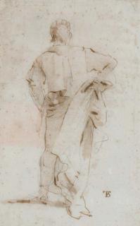 Giovanni Battista Tiepolo - Un homme debout, vu de dos