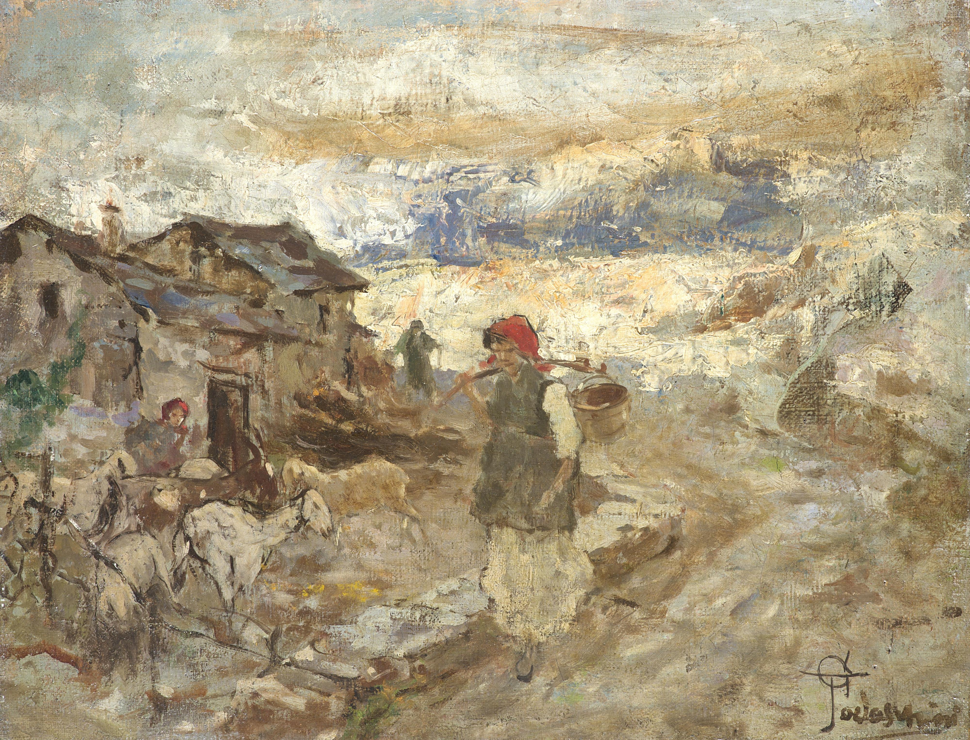 Giovanni Battista Todeschini - Scena alpestre