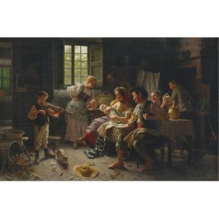 Giovanni Battista Torriglia - Italian Admiring The Baby