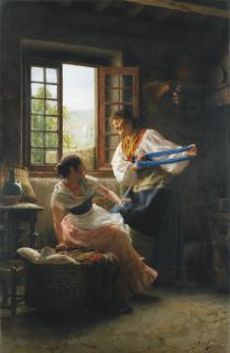 Giovanni Battista Torriglia - Italian the Wool Winders