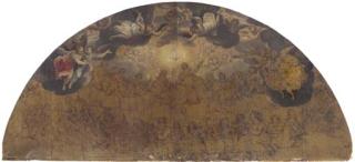 Giovanni Battista Trotti - The Holy Trinity with angels, putti and a congregation of saints: Design for an apsidal ceiling