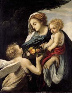 Giovanni Battista Vanni - The Madonna And Child With An Angel