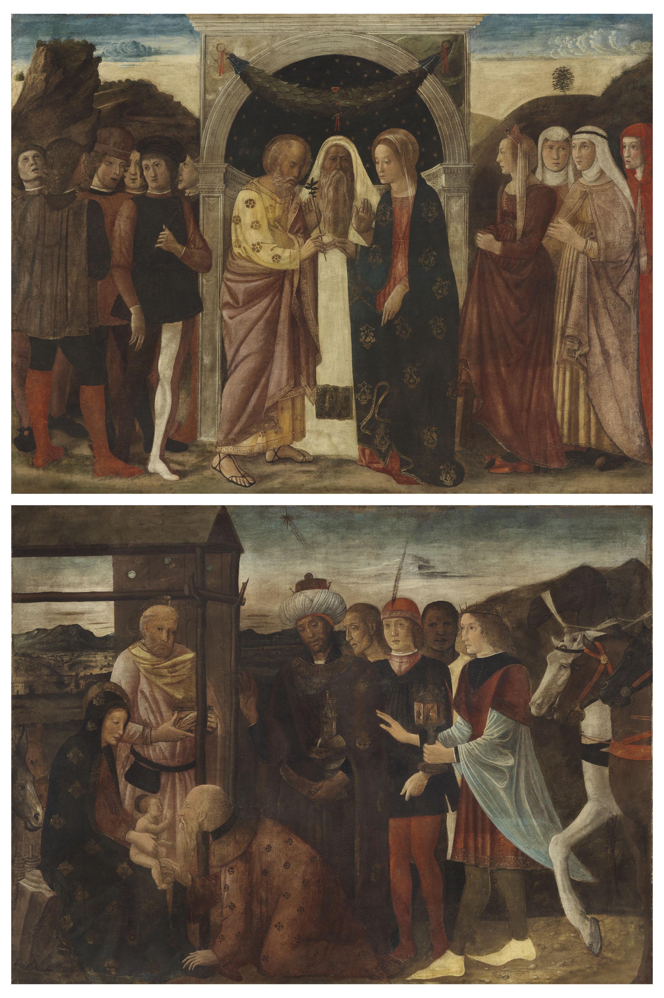 Giovanni Bellini - The Marriage Of The Virgin; And The Adoration Of The Magi