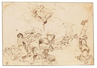 Giovanni Benedetto Castiglione - A Sacrifice To Pan