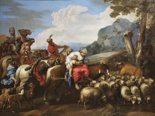 Giovanni Benedetto Castiglione - Carovana in viaggio