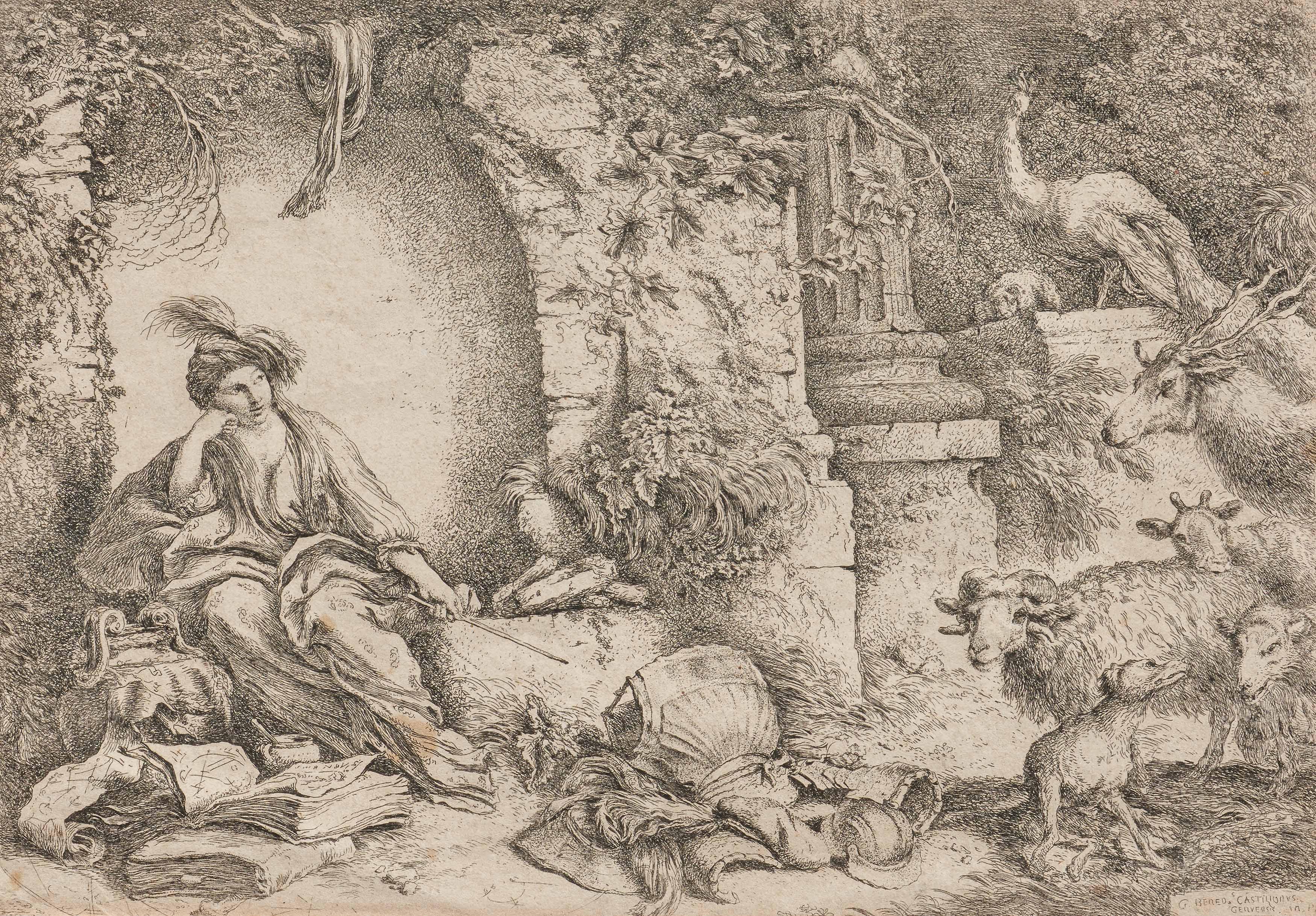 Giovanni Benedetto Castiglione - Circe.