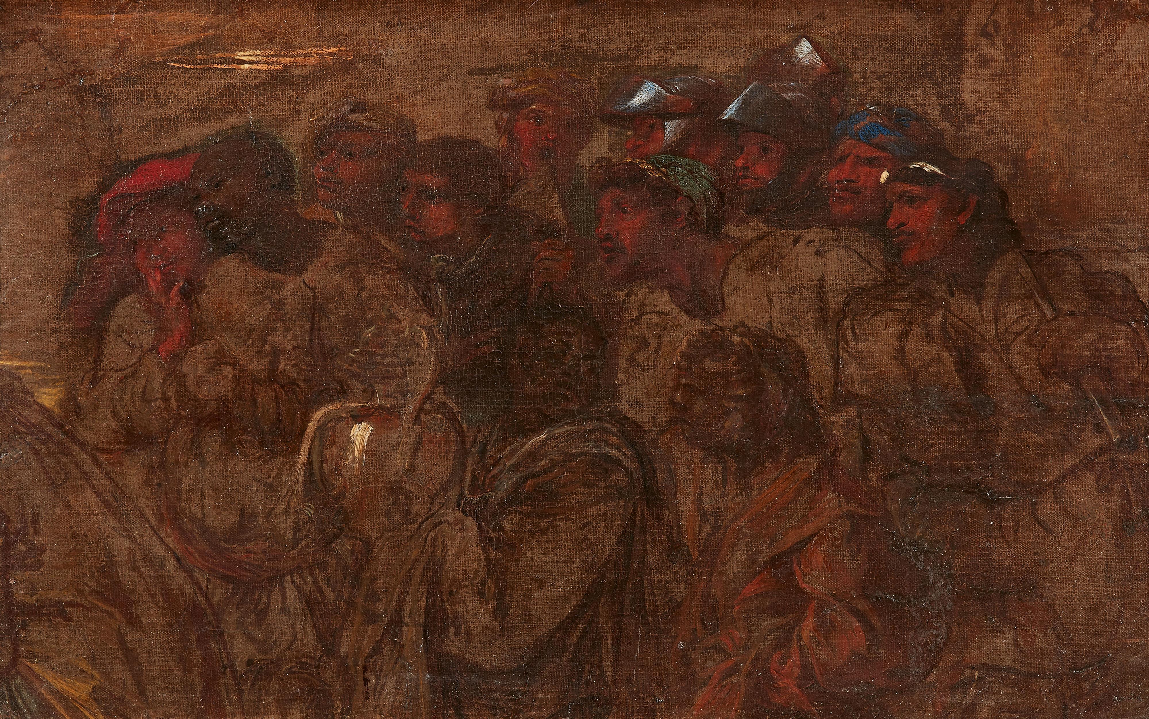 Giovanni Benedetto Castiglione - Entwurf für die Komposition \