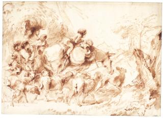 Giovanni Benedetto Castiglione - Pastoral Journey