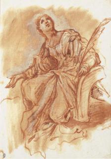 Giovanni Benedetto Castiglione - Saint Catherine of Alexandria