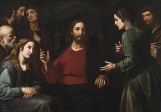 Giovanni Bernardino Azzolino - Christ In The House Of Mary And Martha