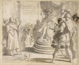 Giovanni Biliverti - Moses And Aaron Before Pharoah