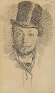 Giovanni Boldini - Autoportrait Au Chapeau, En Buste