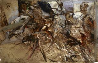 Giovanni Boldini - Cortile rustico