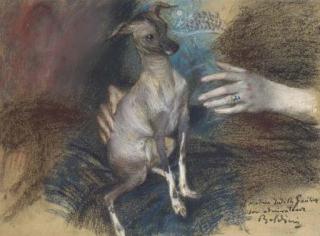 Giovanni Boldini - Elégante au chien