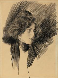 Giovanni Boldini - Elégante Au Foulard