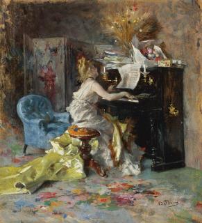 Giovanni Boldini - Signora Al Pianoforte (Woman At A Piano)