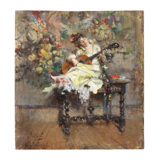 Giovanni Boldini - Suonatrice di chitarra