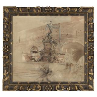 Giovanni Boldini - The Fountain Of Neptune In Bologna