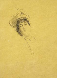 Giovanni Boldini - Volto di donna