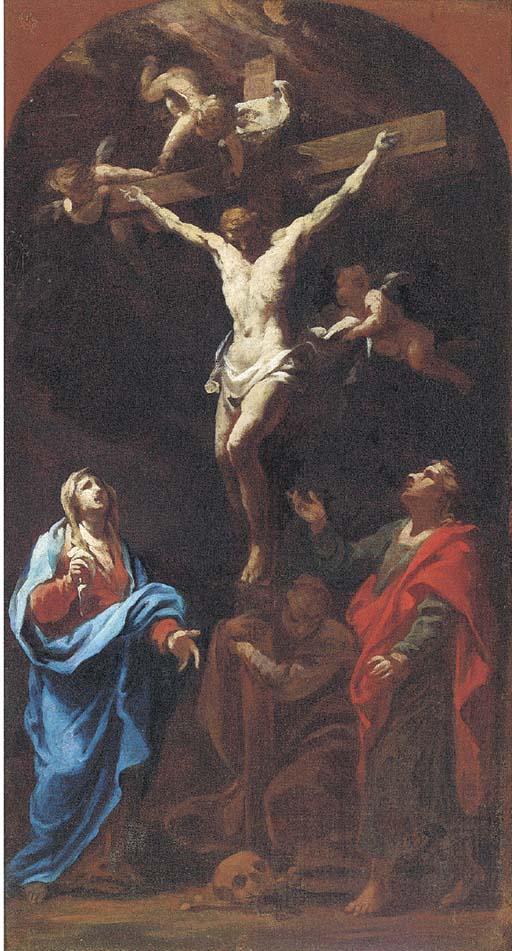 Giovanni Camillo Sagrestani - The Crucifixion; a modello for an altarpiece