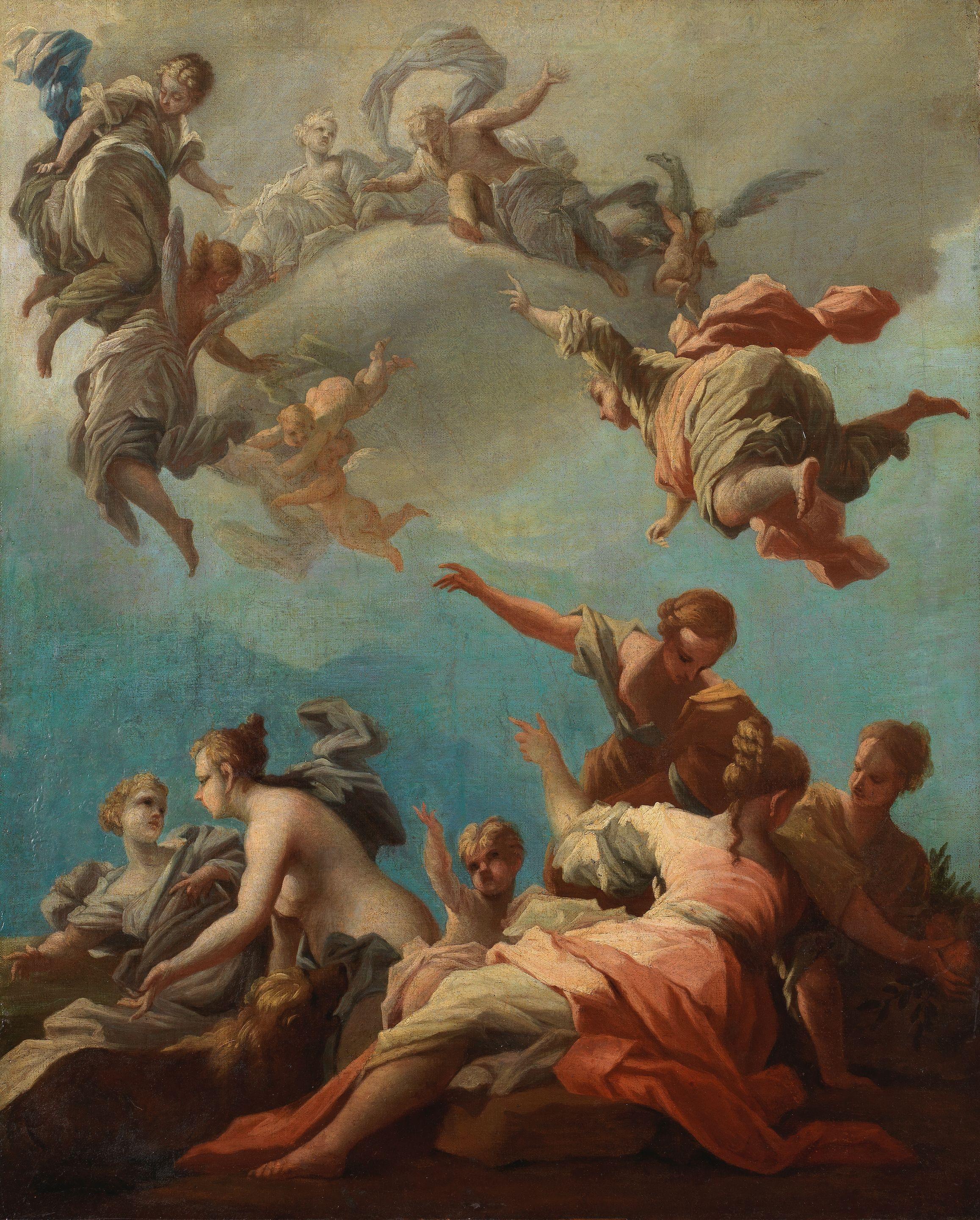 Giovanni Camillo Sagrestani - The Gods of Olympus unframed