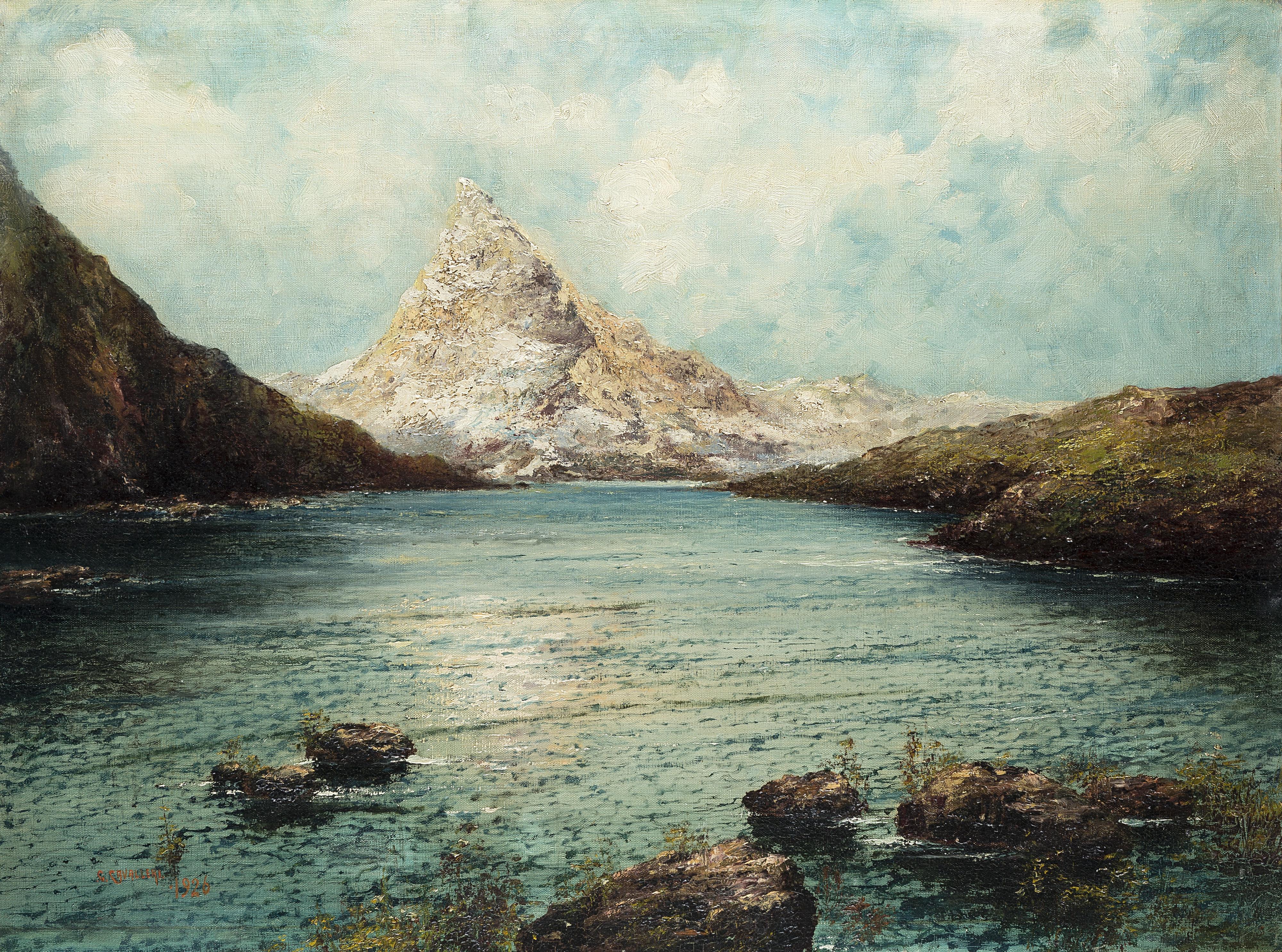 Giovanni Cavalleri - Il Cervino e il Lago Azzurro