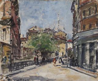 Giovanni Colombo da Busnago - Scorcio di Milano con il Duomo sullo sfondo