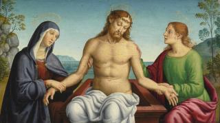 Giovanni Di Pietro - Pietà With The Madonna And Saint John The Evangelist