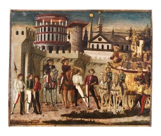 Giovanni di Ser Giovanni Guidi - Scena di trionfo all\'antica