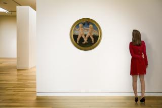 Giovanni Di Ser Giovanni Guidi - Two Boys At Play, A Desco Da Parto