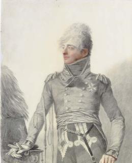 Giovanni Domenico Bossi - Portrait of An Officer, Half-Length, Holding His Glove