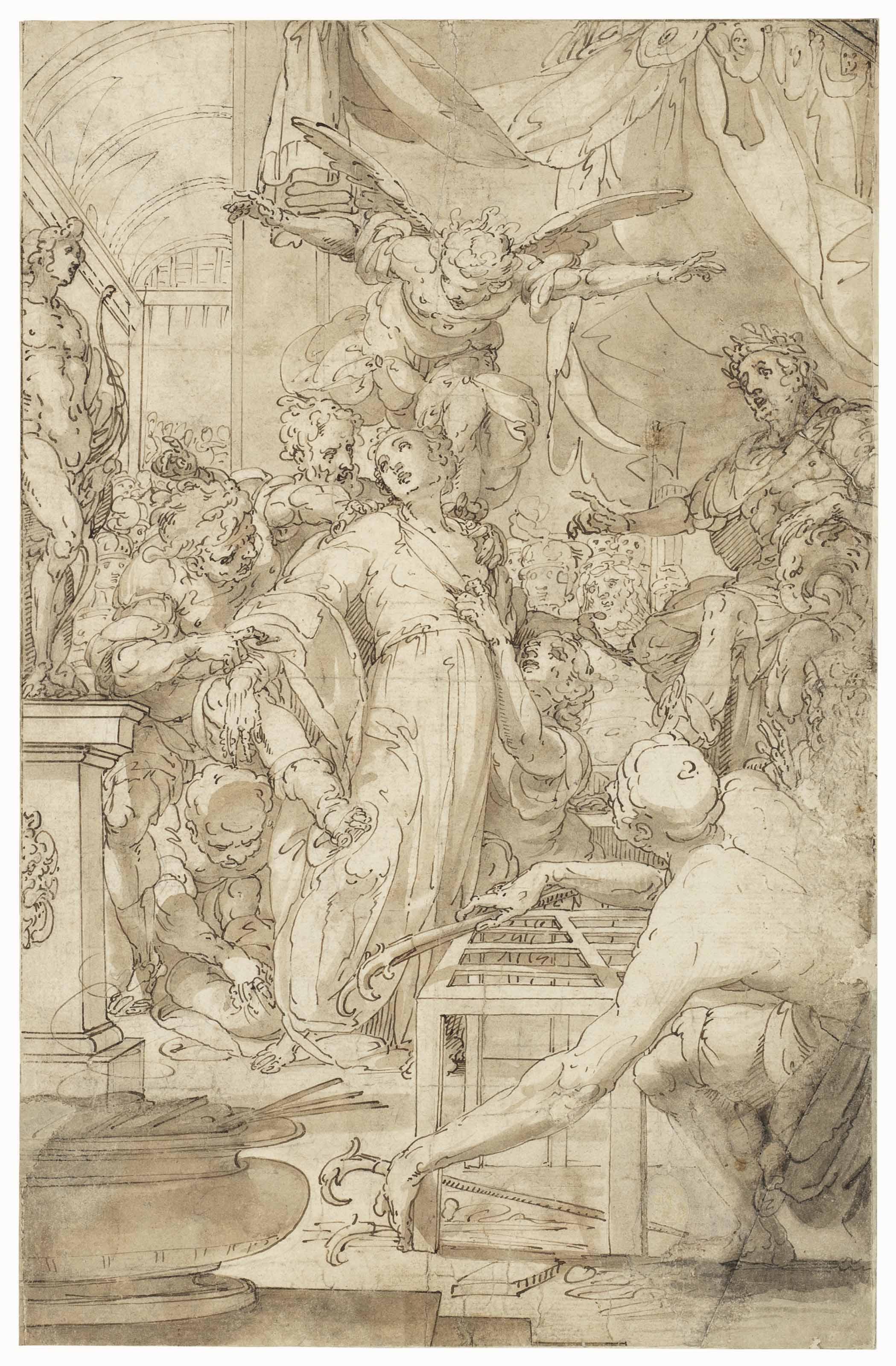 Giovanni Domenico Cappellino - The Disrobing of Saint Lawrence