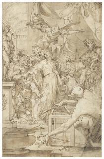 Giovanni Domenico Cappellino - The Disrobing of Saint Lawrence