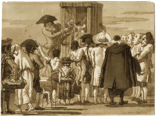 Giovanni Domenico Tiepolo - A Puppet Show